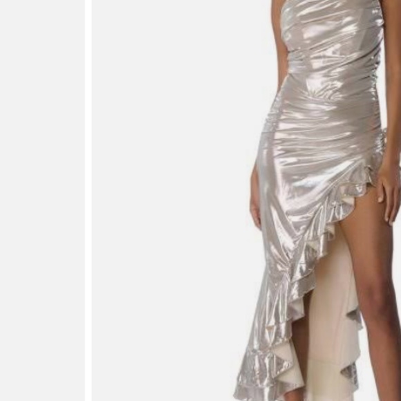 COULD NEVER BE ME METALLIC MIDI DRESS - Picture 4 of 4